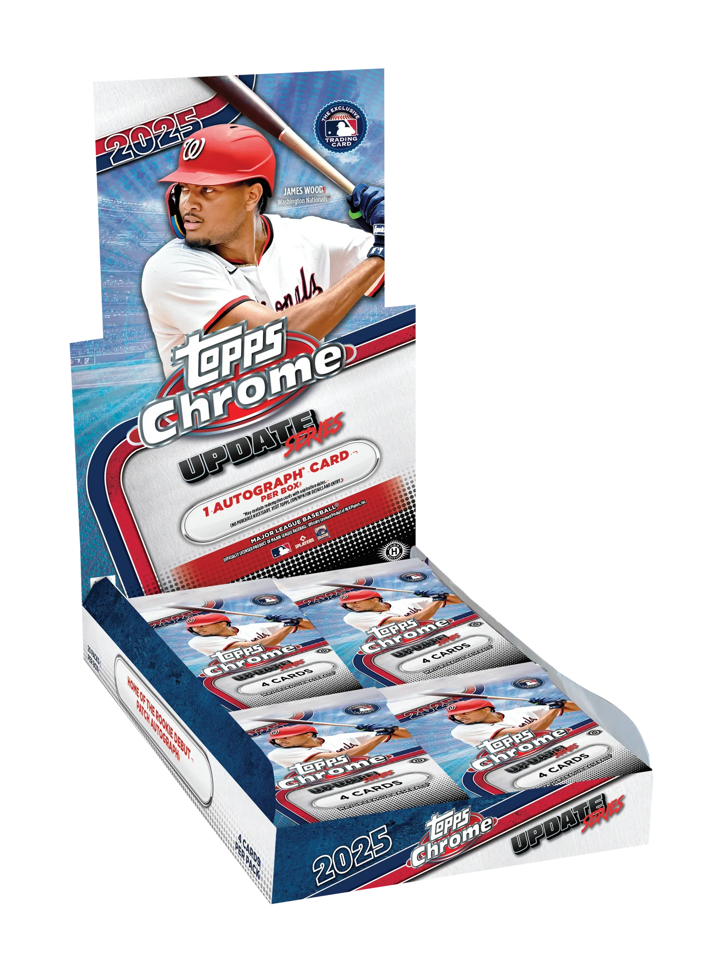 2025 Topps Chrome Update Series Baseball Hobby 12 Box Case