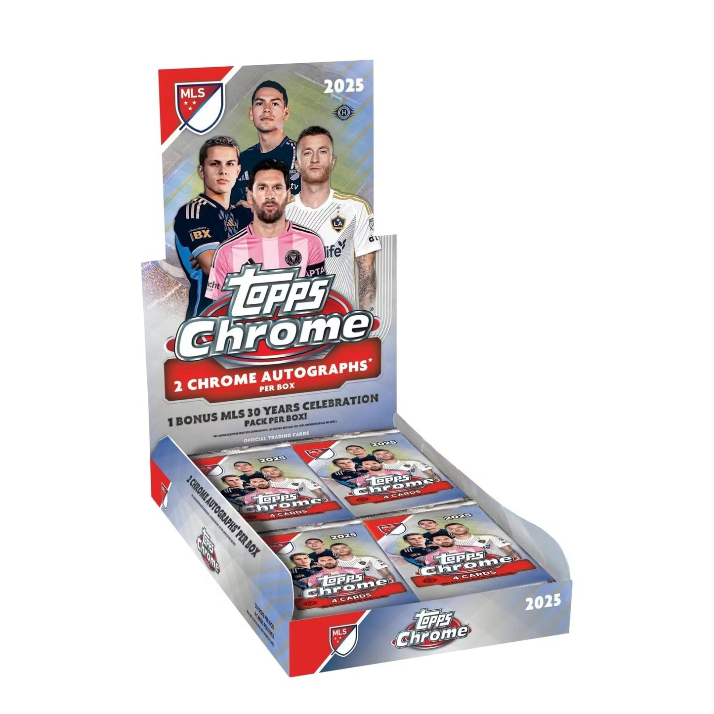 2025 Topps Chrome MLS Soccer Hobby 12 Box Case