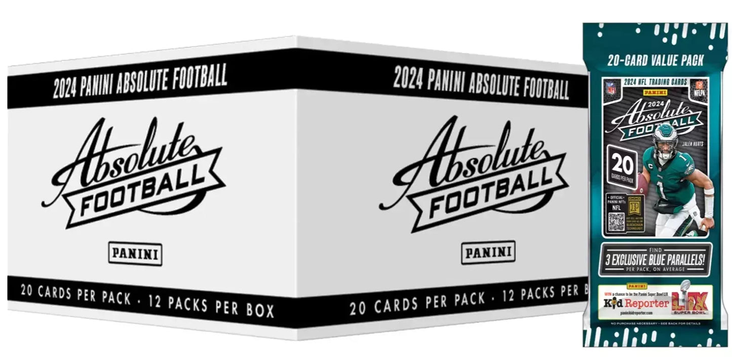 2024 Panini Absolute Football Fat Pack 20 Box Case