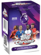 2025-26 Topps Chrome English Premier League Soccer Blaster 40 Box Case