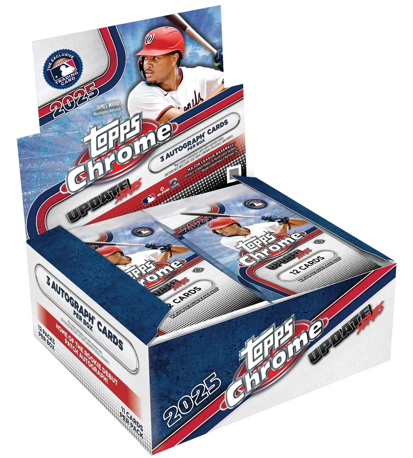 2025 Topps Chrome Update Series Baseball Jumbo 8 Box Case