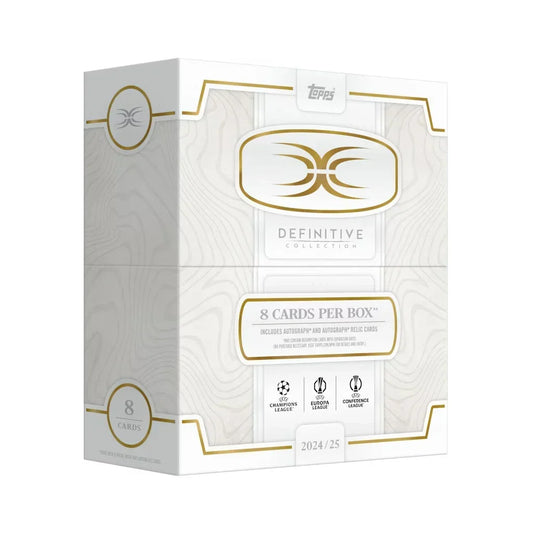2024-25 Topps Definitive UEFA Club Competitions Soccer Hobby Box